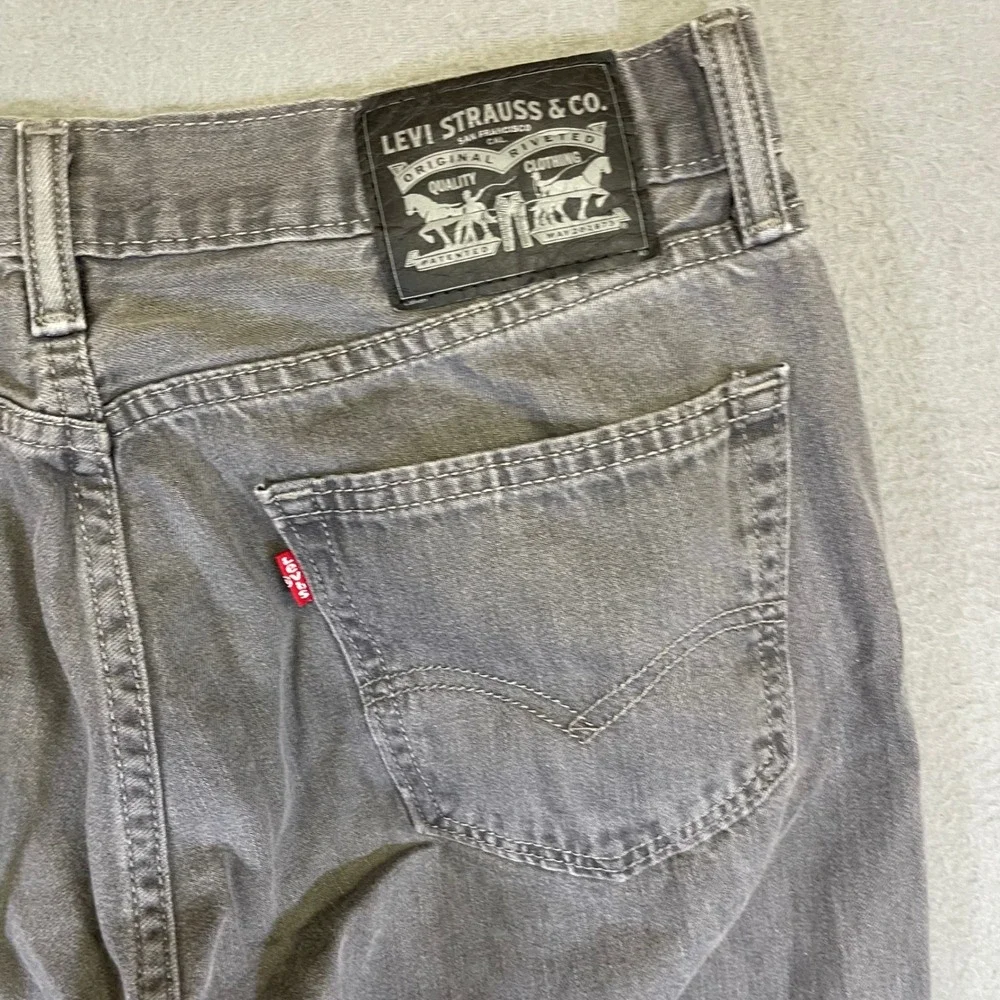 Levi's 505 Gray Jeans Men's 32x31 Regular Straight Leg Denim
